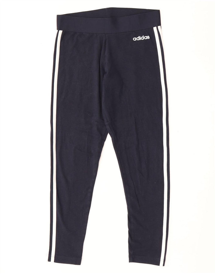 Leggings Adidas da donna UK 12/14 cotone blu navy medio