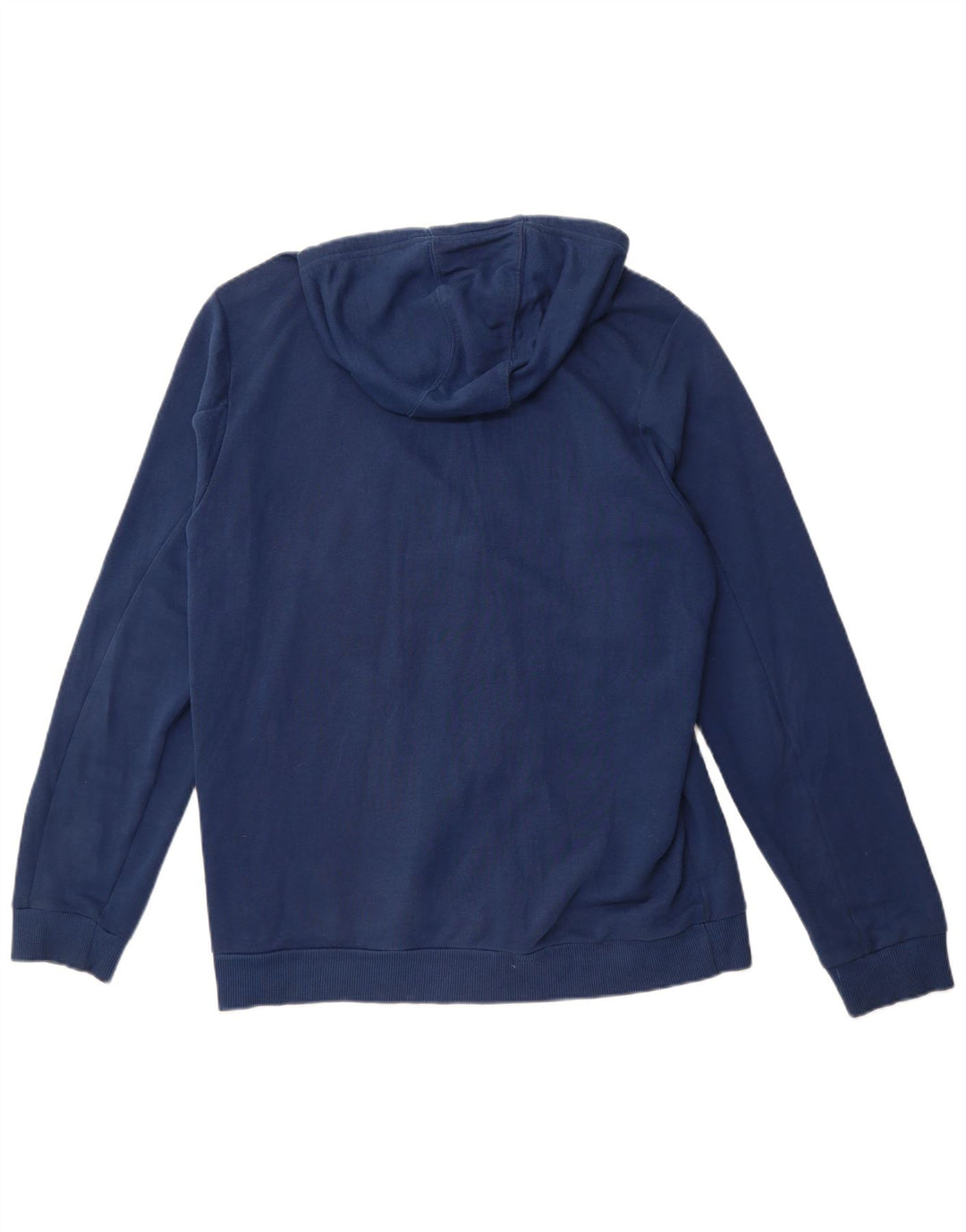 Maglione con cappuccio e zip grafica da uomo ADIDAS blu medio