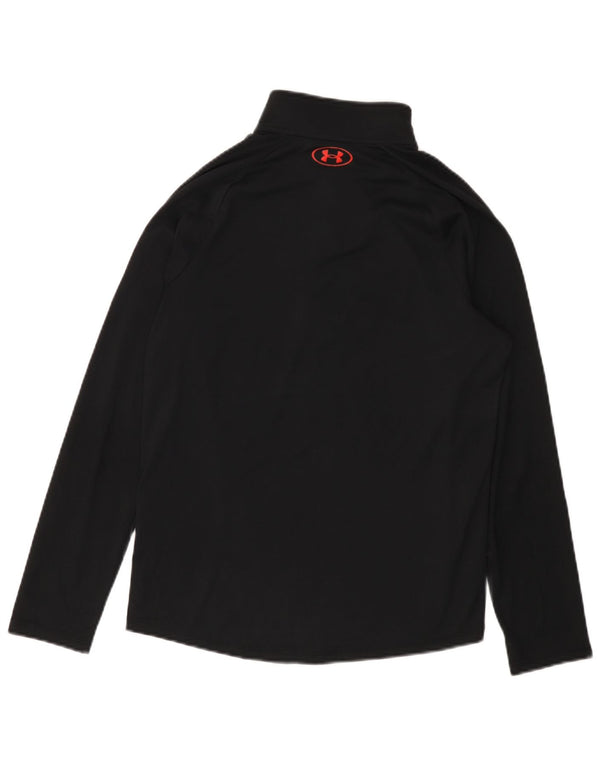 Under Armour - Tuta da uomo pullover con zip e collo, piccola, mimetica nera