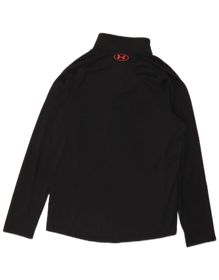 Under Armour - Tuta da uomo pullover con zip e collo, piccola, mimetica nera