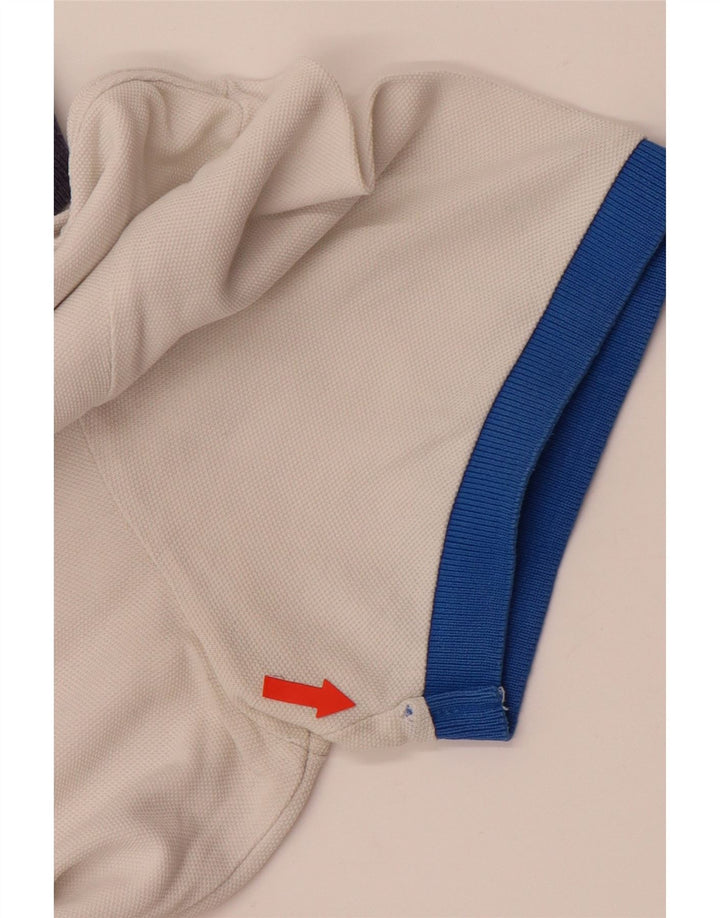 NORTH SAILS Mens Regular Fit Polo Shirt Medium White Colourblock Cotton