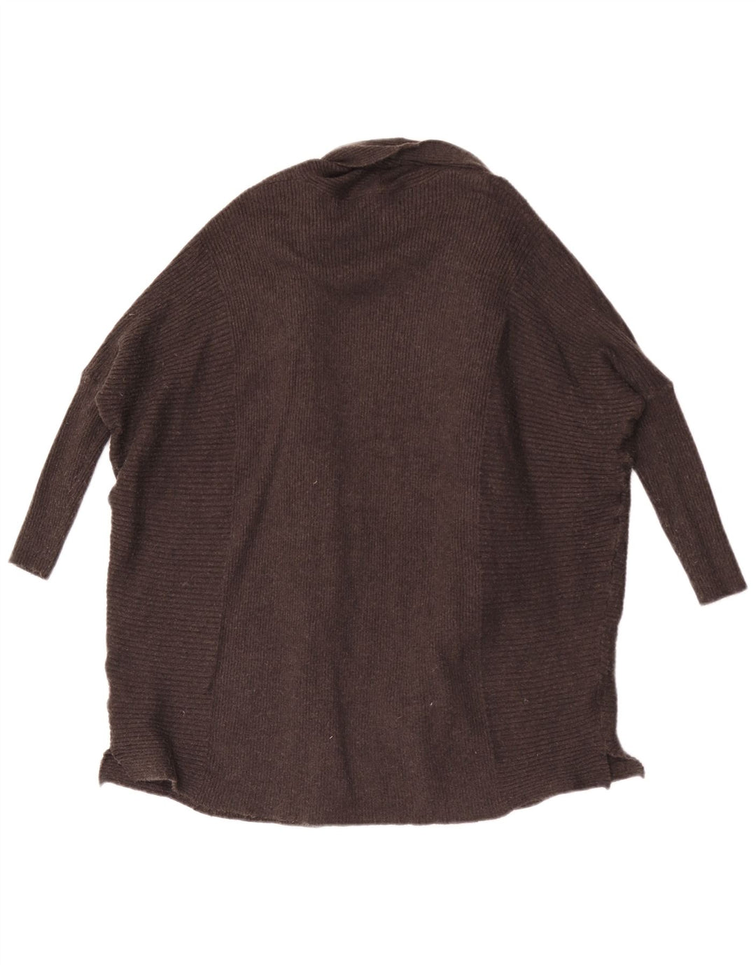 Maglione cardigan aperto oversize con maniche a 3/4 Zara da donna UK 10 piccolo grigio