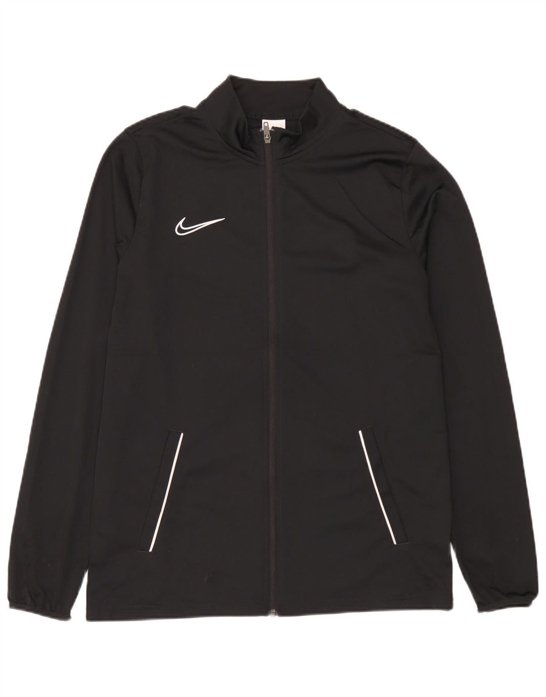 Giacca da ginnastica da uomo Nike, giacca grande, nera, in poliestere