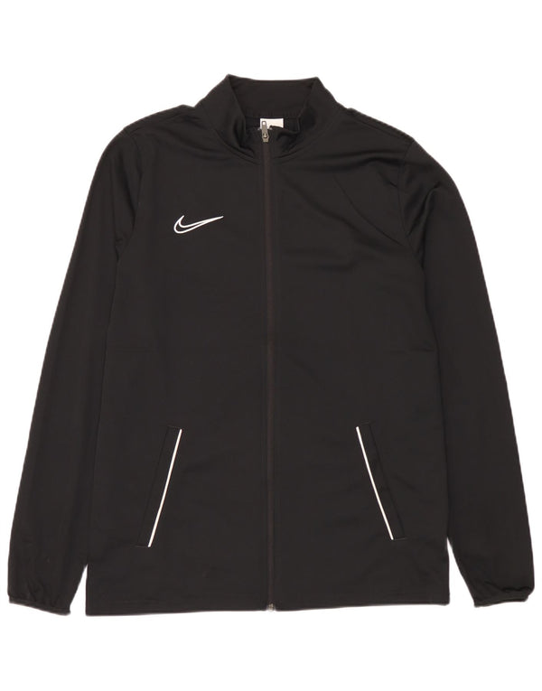 Giacca da ginnastica da uomo Nike, giacca grande, nera, in poliestere