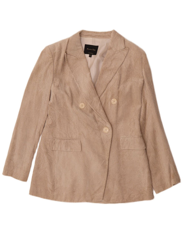 Giacca blazer in velluto a coste da donna Massimo Dutti EU 40 Beige medio