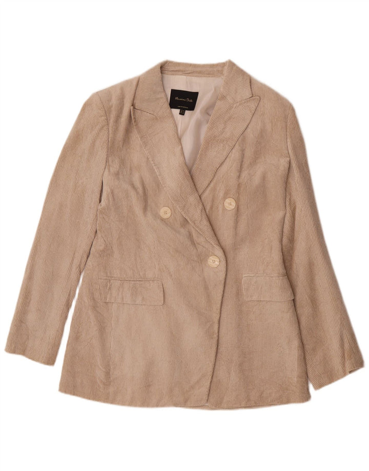 Giacca blazer in velluto a coste da donna Massimo Dutti EU 40 Beige medio