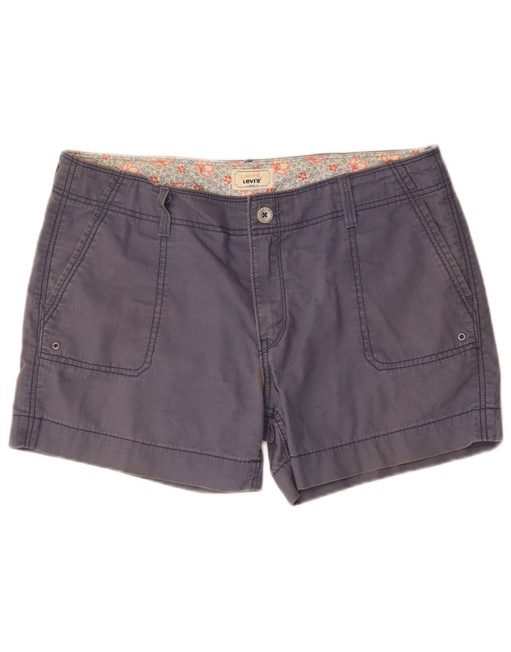 Pantaloncini cargo da donna Levi's US 12 Large W36 cotone blu