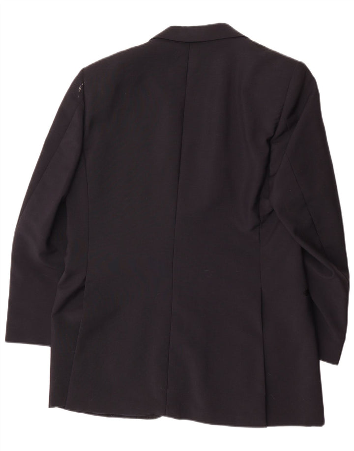 Giacca blazer da uomo a 1 bottone Ermenegildo Zegna UK 38 media nera classica