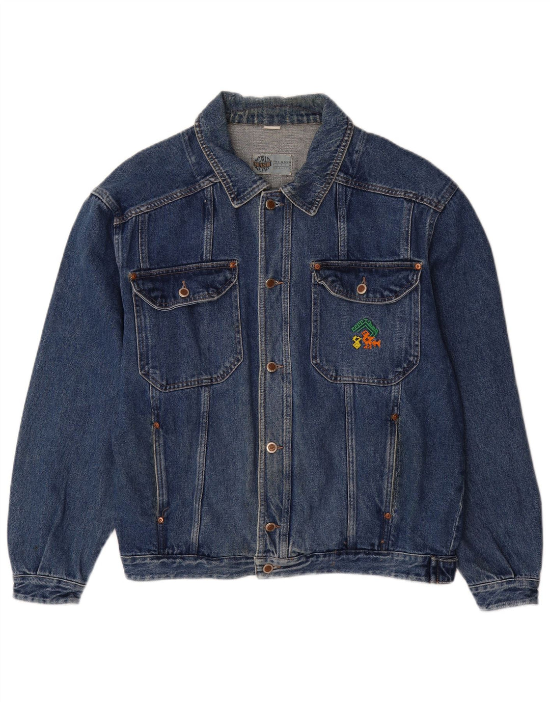 Giacca in denim da uomo Mash UK 42 XL cotone blu