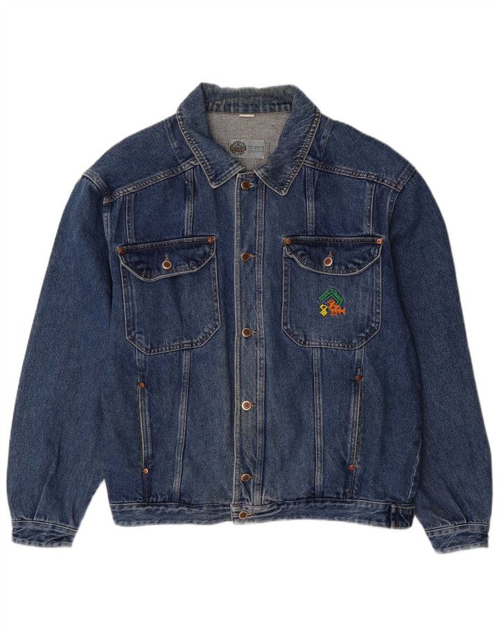 Giacca in denim da uomo Mash UK 42 XL cotone blu