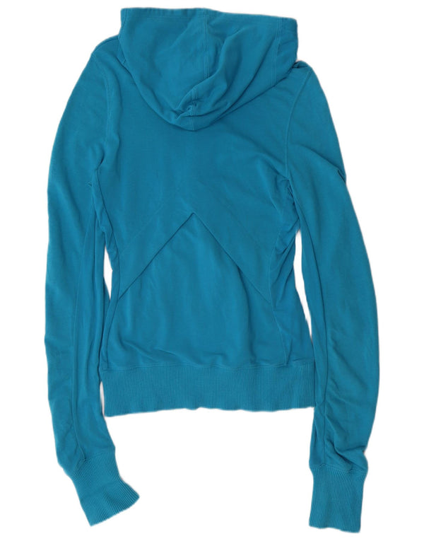 Felpa con cappuccio e zip da uomo Nike UK 6 XS cotone blu