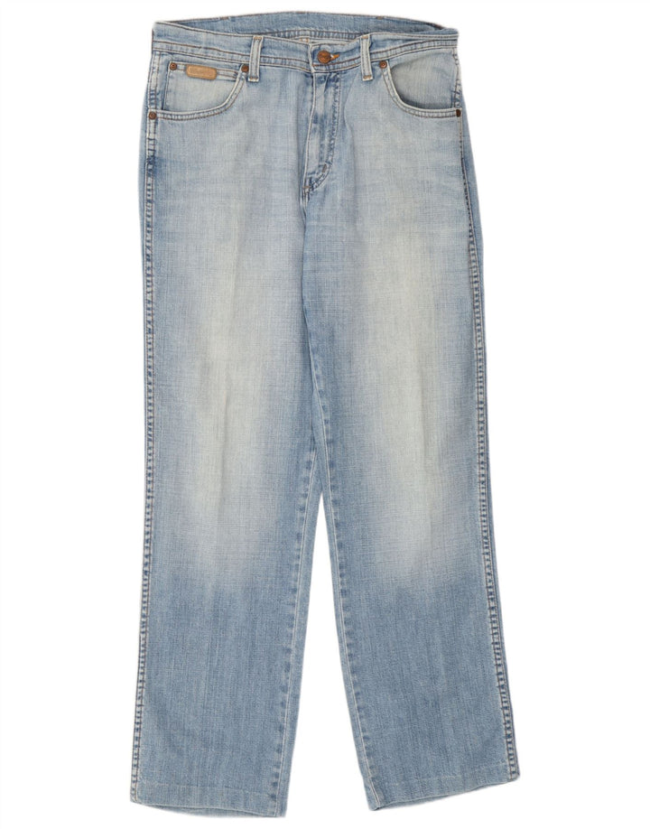 Jeans dritti elasticizzati Texas da uomo Wrangler W32 L31 cotone blu