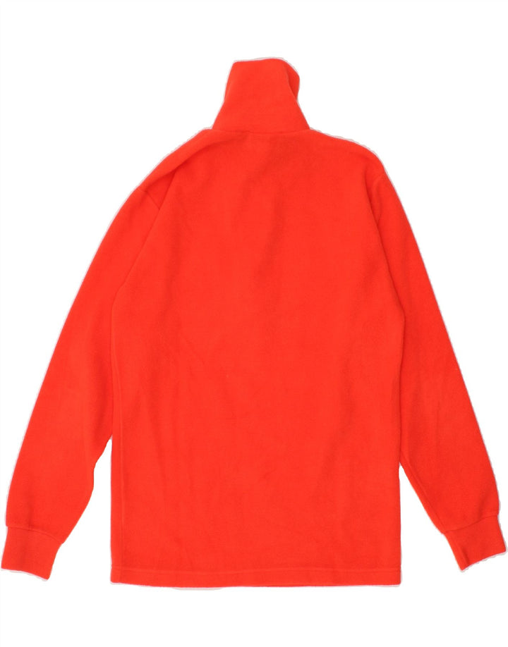 POLARTEC Womens Zip Neck Fleece Jumper UK 12 Medium Orange Polyester Vintage Polartec and Second-Hand Polartec from Messina Hembry 