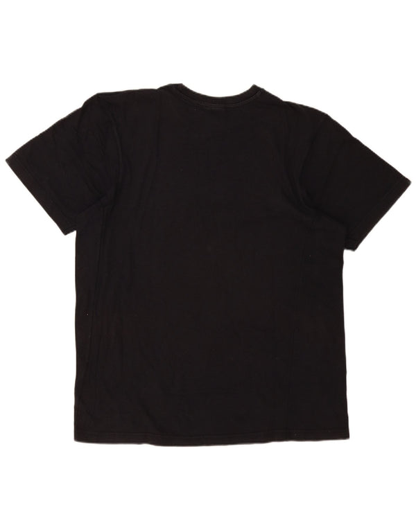 T-shirt grafica da uomo Nike Top UK 42/44 grande cotone nero