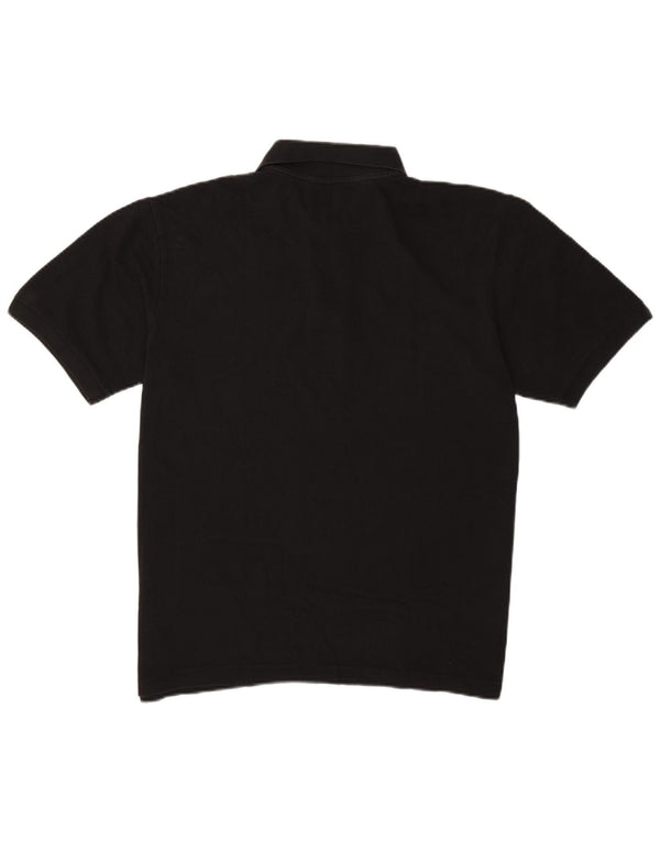 Polo Kappa Uomo Large Nera In Cotone