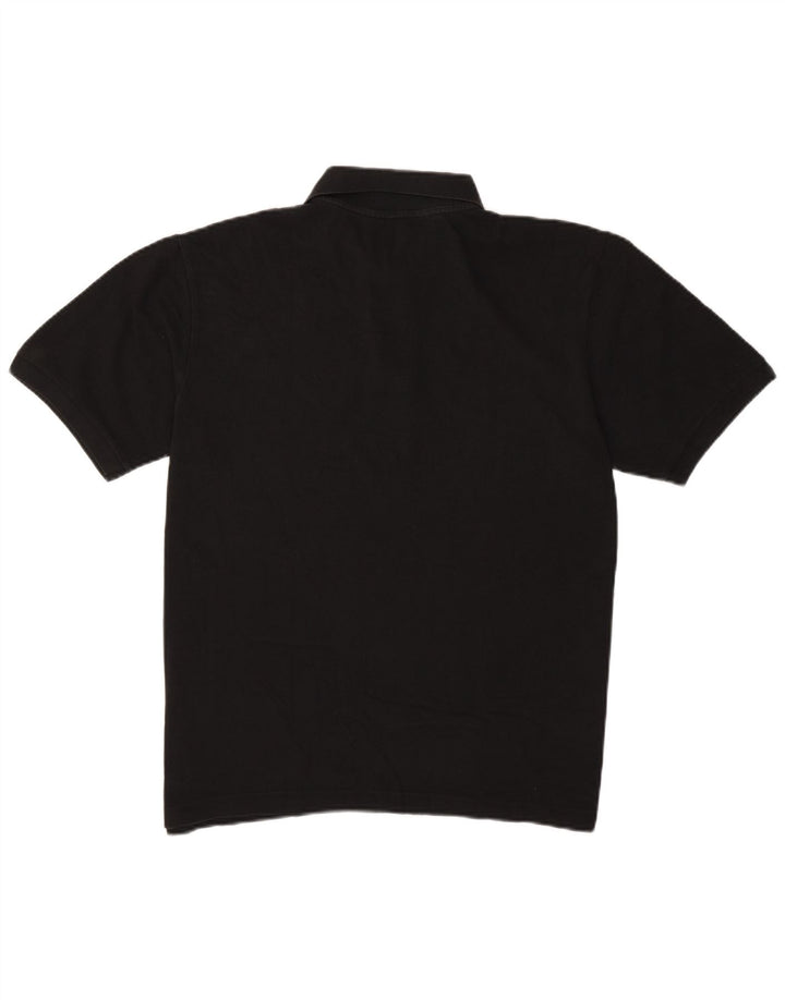 Polo Kappa Uomo Large Nera In Cotone