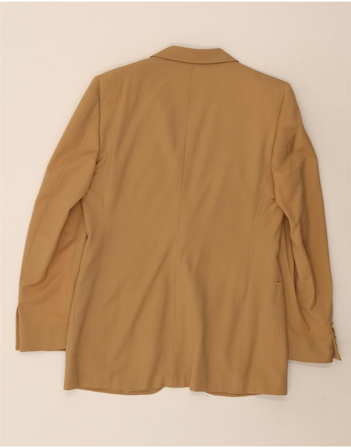 Abito vintage da uomo a 2 bottoni UK 38 medio W36 L29 Beige