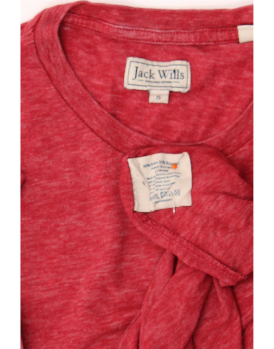 T-shirt da uomo Jack Wills Top piccola in cotone rosso