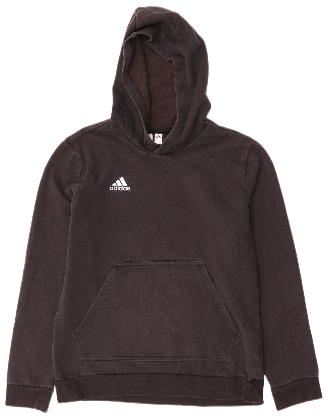 Felpa con cappuccio ADIDAS per ragazzi 13-14 anni in cotone nero