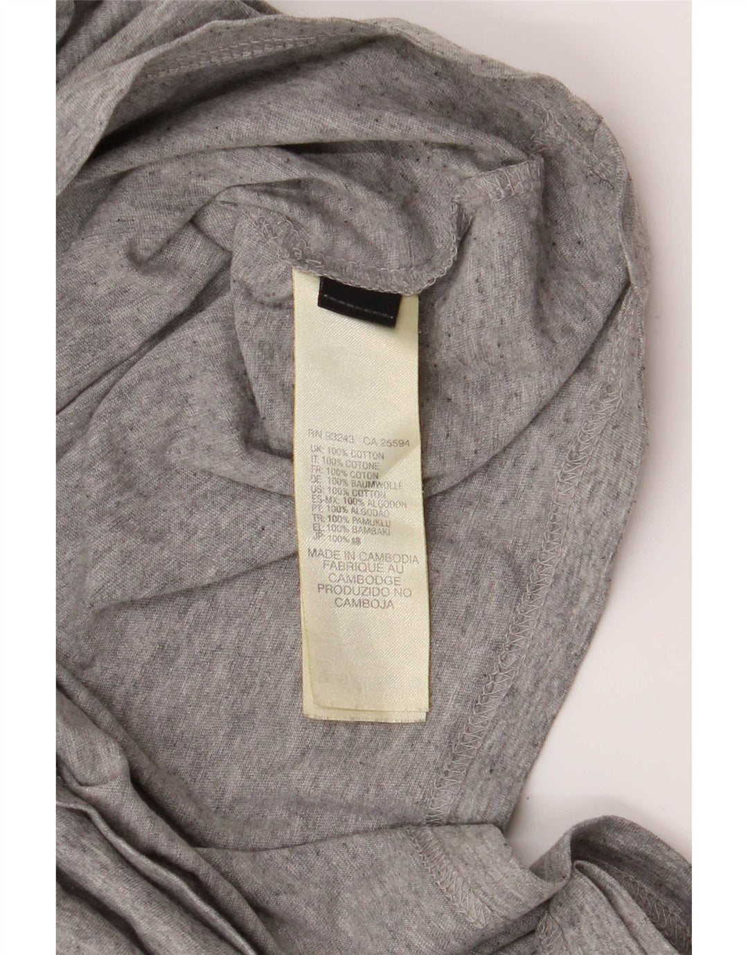 T-shirt grafica da uomo Diesel Top grande in cotone grigio