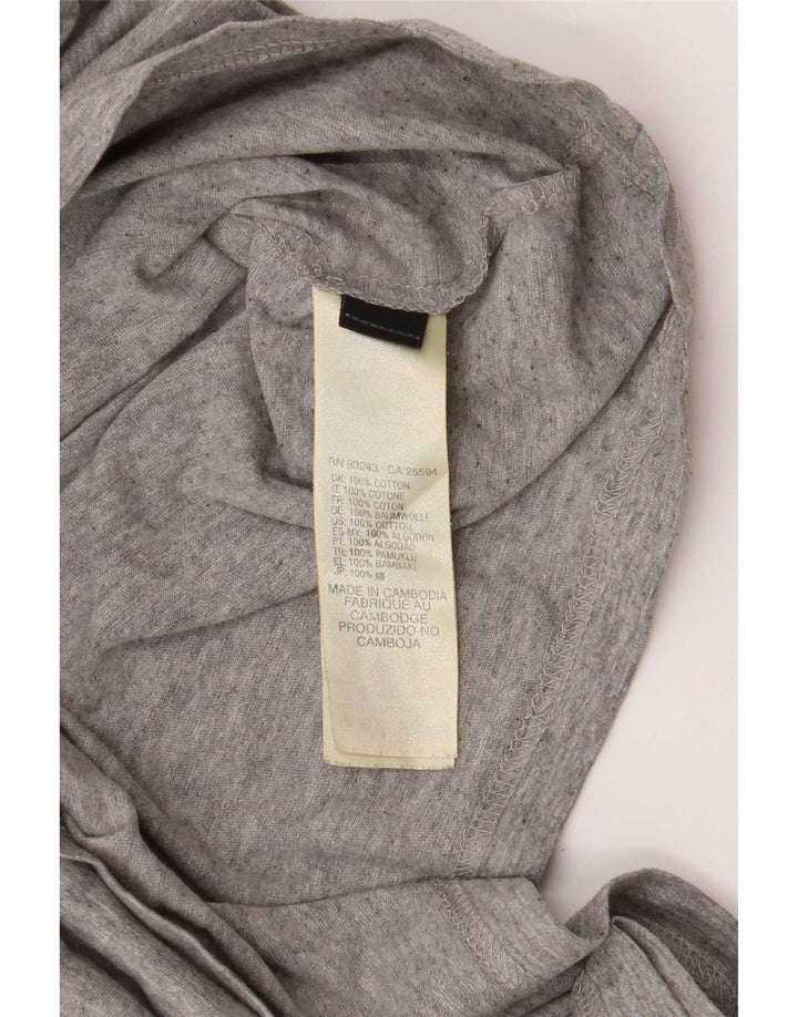 T-shirt grafica da uomo Diesel Top grande in cotone grigio