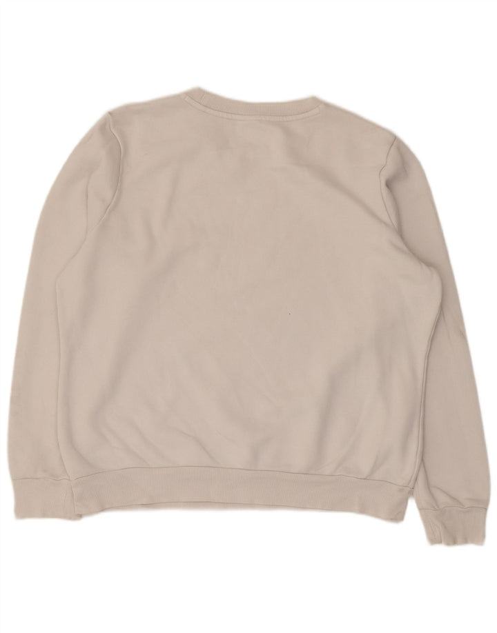 Felpa grafica da uomo Puma Maglione grande cotone bianco