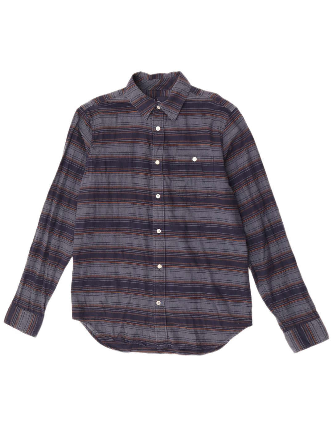 Camicia Gap da uomo in flanella di cotone a righe medie blu navy
