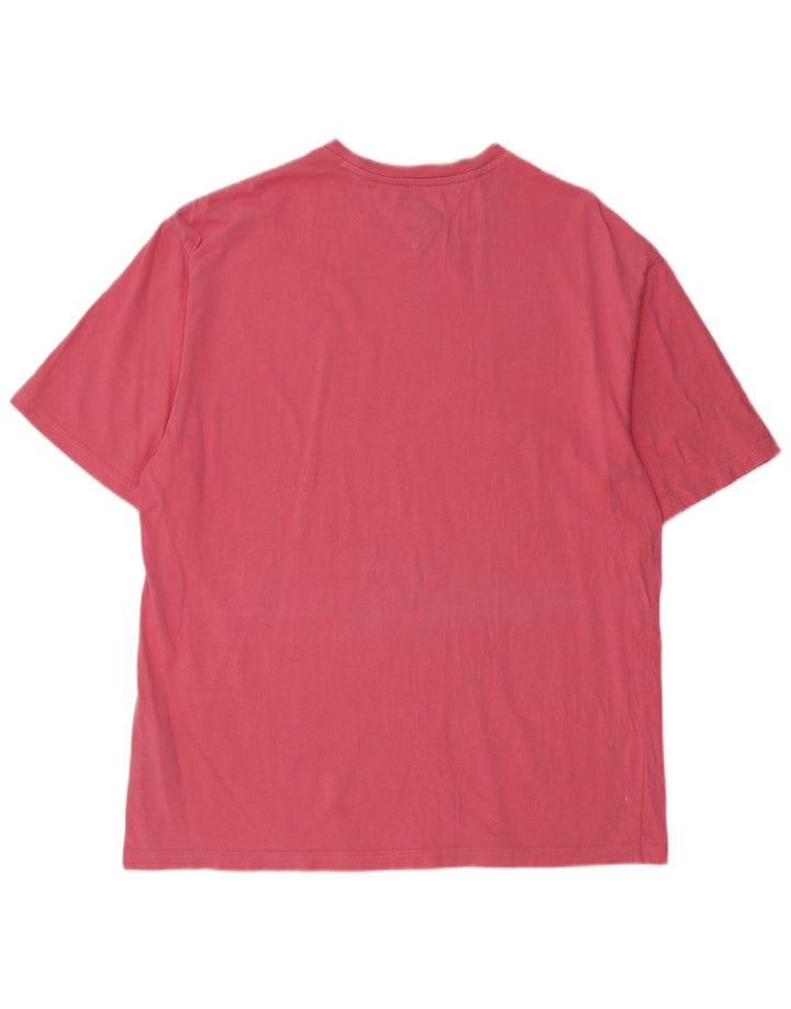 TOMMY HILFIGER T-shirt da uomo Top piccola in cotone rosa