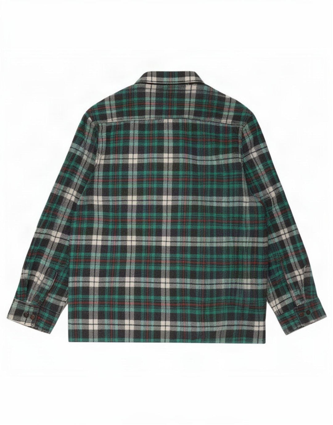 Camicia vintage da uomo in flanella XL a quadri verdi