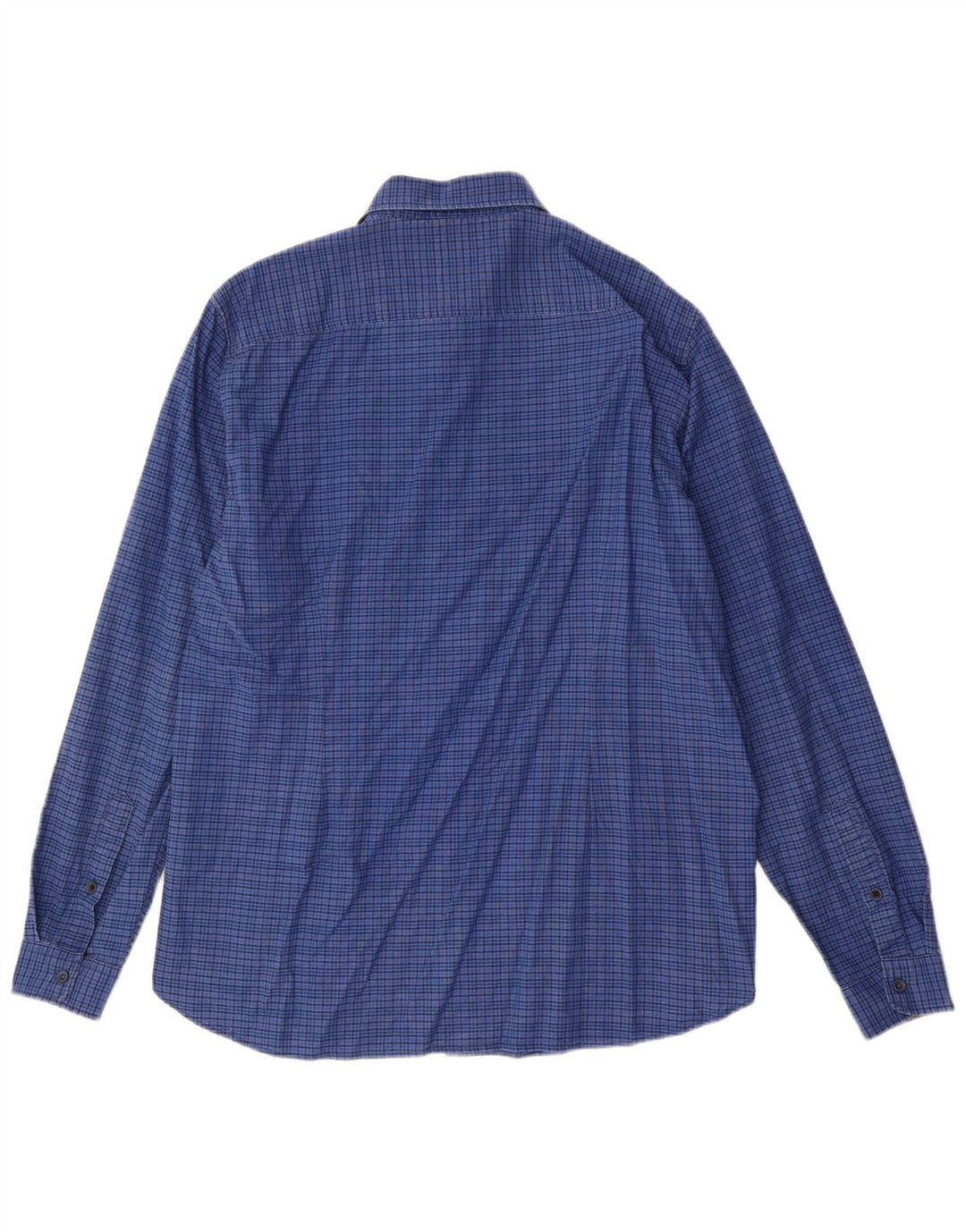Camicia da uomo S.Oliver XL in cotone a quadri blu