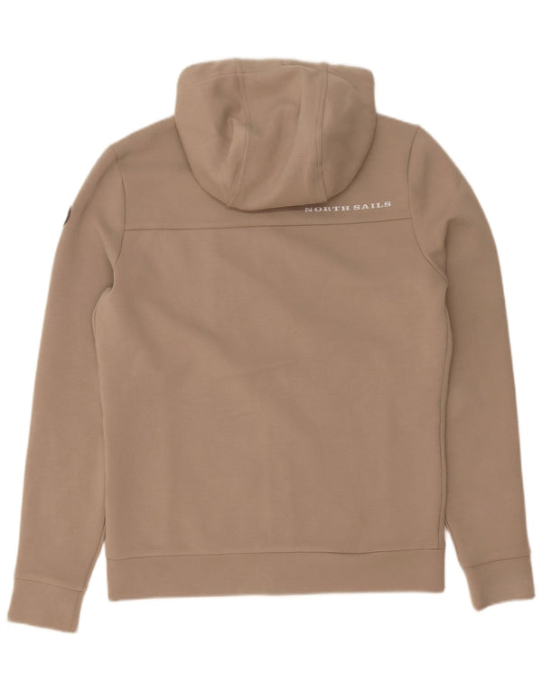 Felpa con cappuccio e zip da uomo North Sails XS Beige