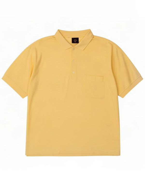 Polo da uomo Nino Marini XL in cotone giallo