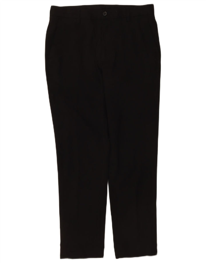 Pantaloni chino slim fit da uomo Marks & Spencer W30 L29 poliestere nero