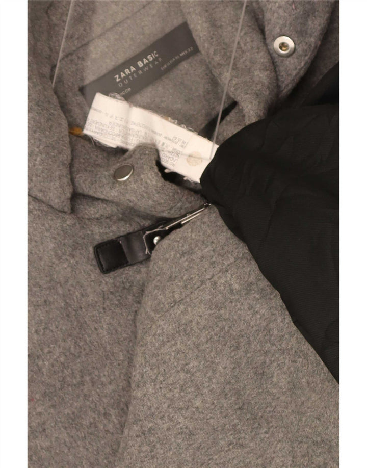 Borsone con cappuccio da donna Zara UK 18 XL poliestere grigio