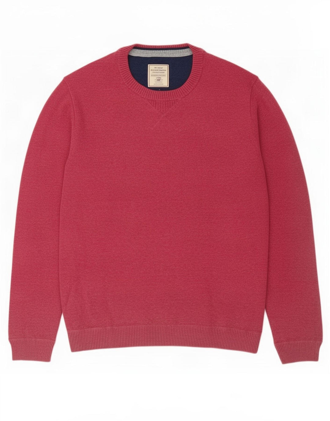 Maglione maglione girocollo da uomo Fat Face grande cotone rosa