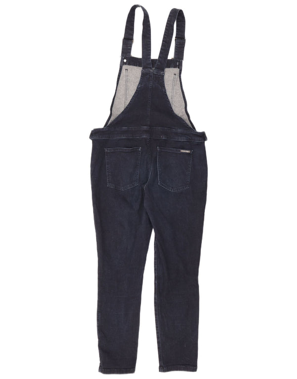 Jeans slim da donna con salopette White Stuff UK 12 medio W34 L27 blu navy