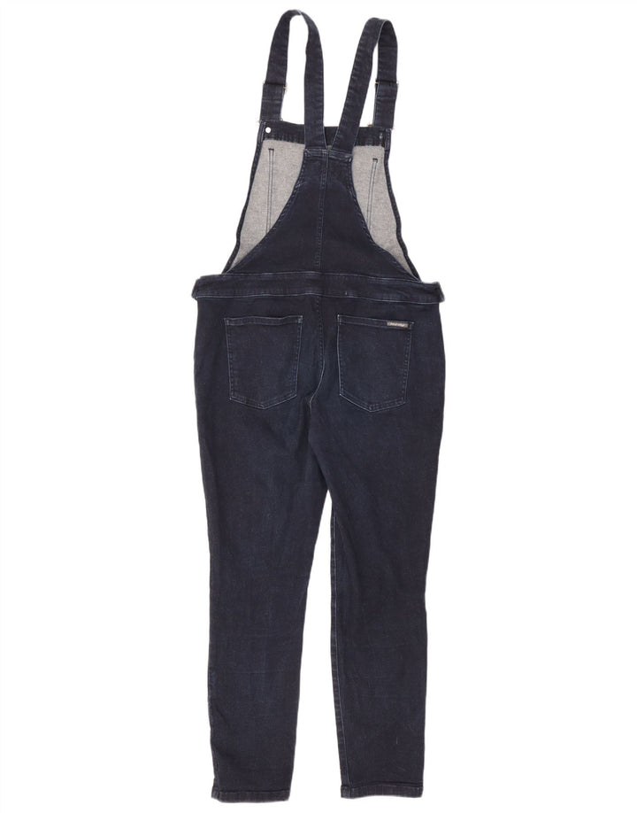 Jeans slim da donna con salopette White Stuff UK 12 medio W34 L27 blu navy