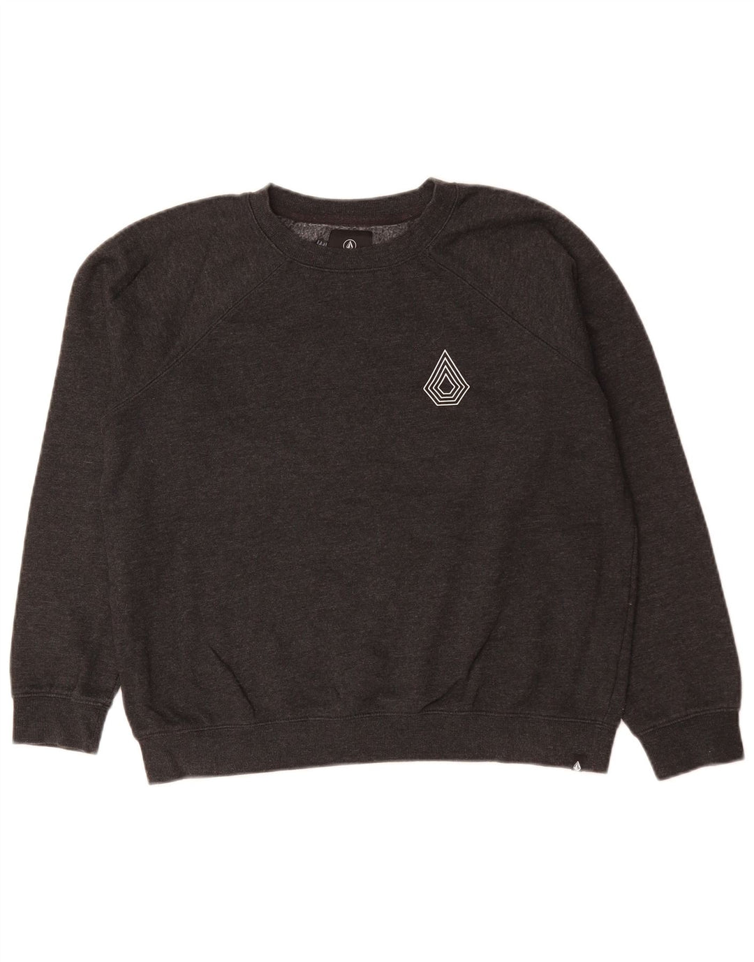 Felpa da donna Volcom maglione US 8 cotone grigio medio