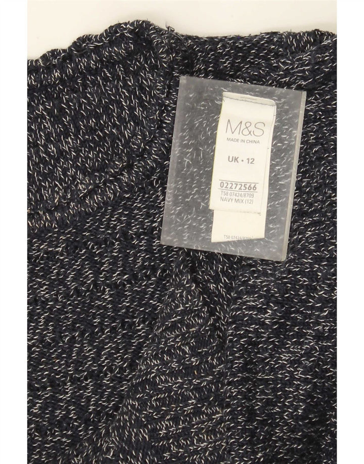 Maglione maglione con scollo a barca da donna Marks & Spencer UK 12 medio blu navy