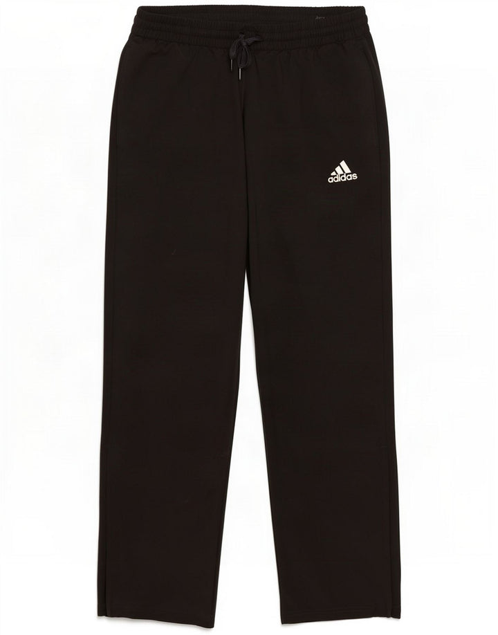 Adidas Pantaloni da tuta da uomo grandi in poliestere nero