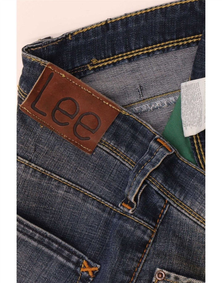 Jeans slim da donna Lee W27 L30 cotone blu