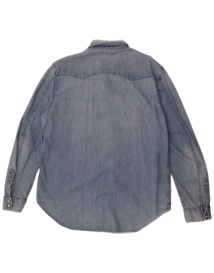 Camicia di jeans da uomo Levi's Large in cotone blu