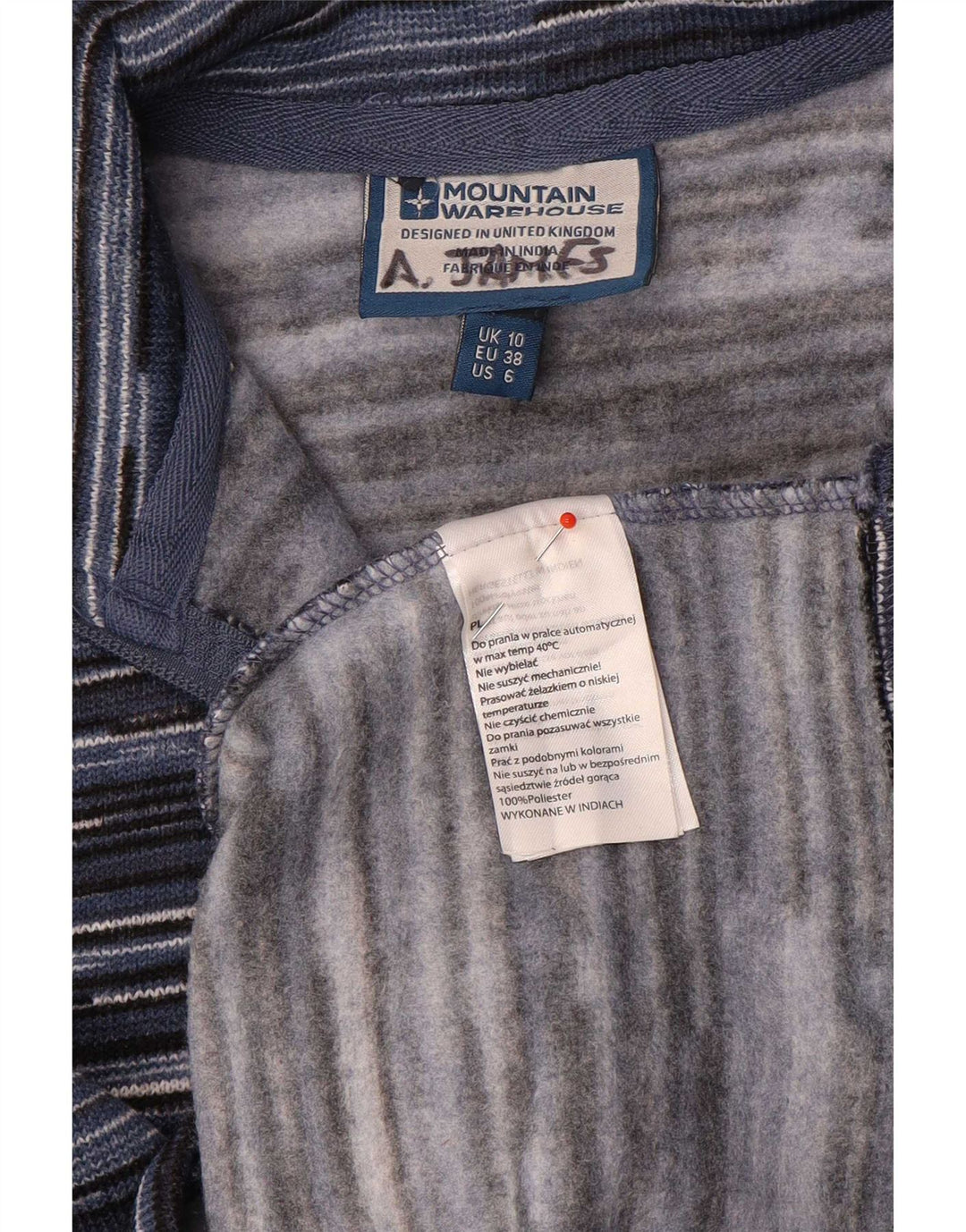 Maglione da donna con collo con zip Mountain Warehouse UK 10 piccolo blu navy