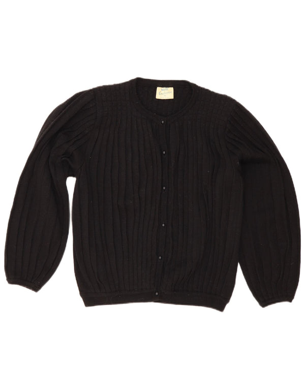 Maglione cardigan da donna Wallis UK 14 lana nera media