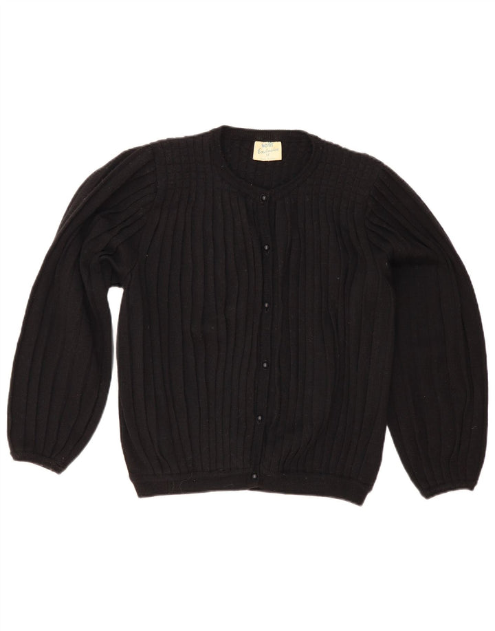 Maglione cardigan da donna Wallis UK 14 lana nera media
