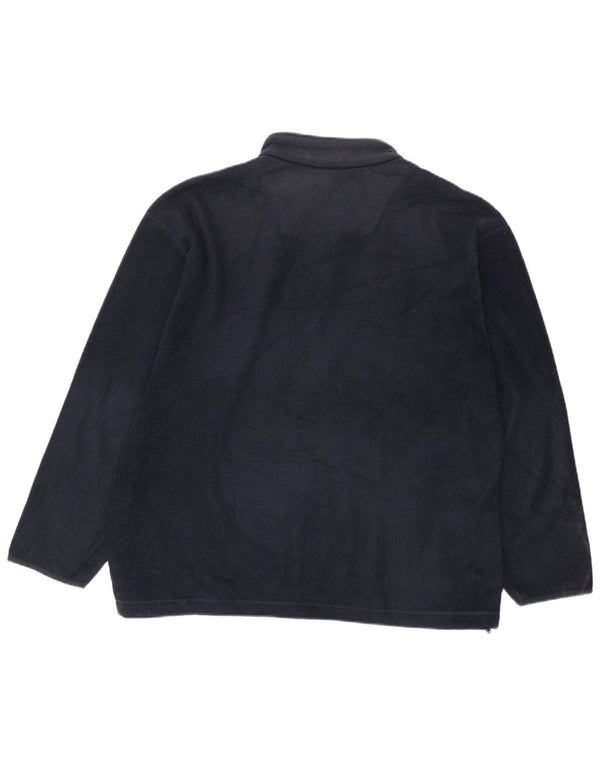 Giacca in pile da uomo Marks & Spencer UK 42 XL poliestere blu navy