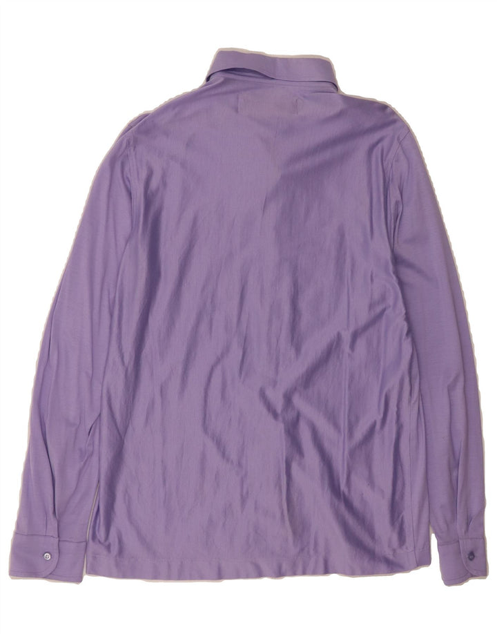 CRAZY DUCK Mens Shirt Medium Purple Cotton Vintage Crazy Duck and Second-Hand Crazy Duck from Messina Hembry 