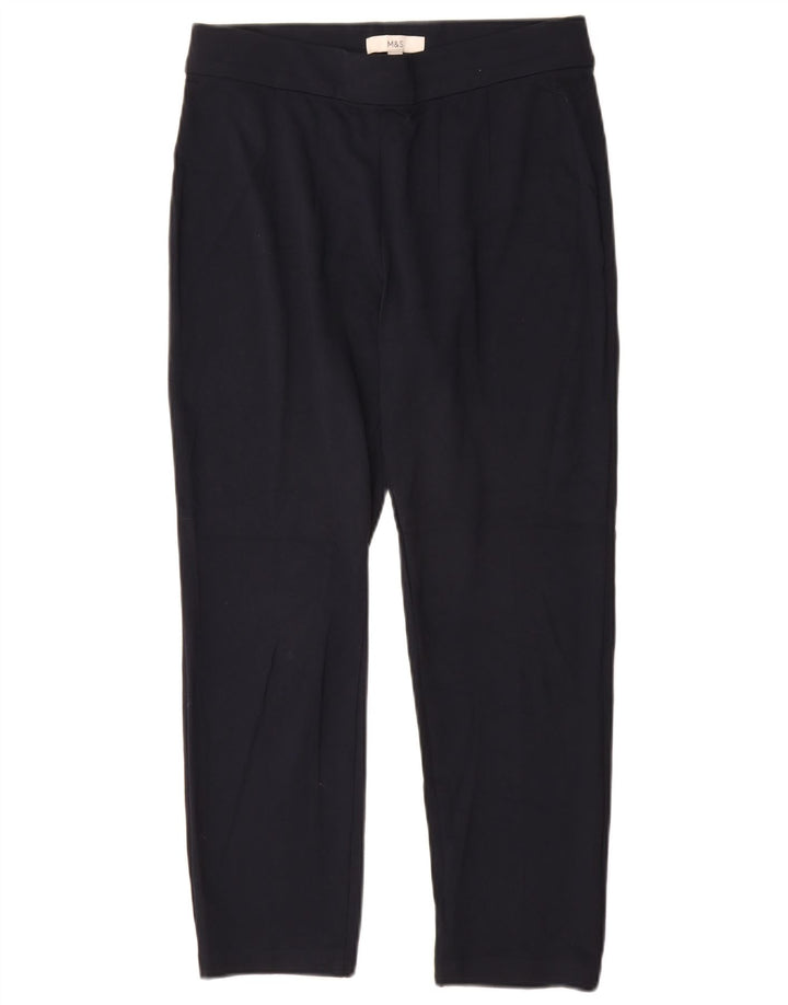 Leggings da donna Marks & Spencer UK 12 viscosa media blu navy