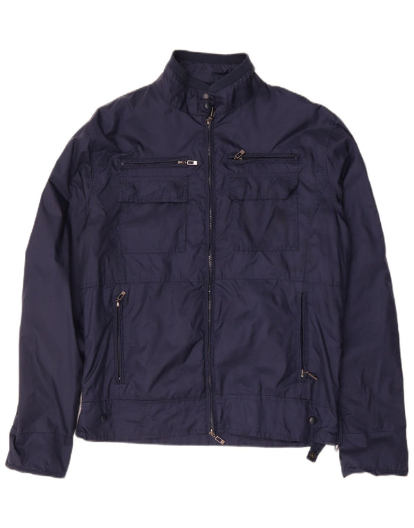 Rifle Mens Utility Jacket UK 44 2XL Navy Blue Polyamide