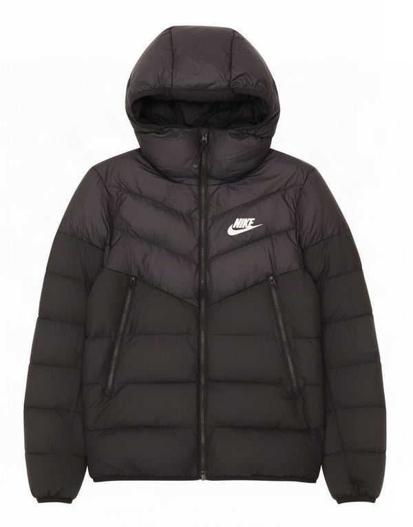Giacca imbottita con cappuccio Nike da uomo UK 36 Small Nero Poliestere